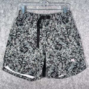 Topo Designs River Shorts Mens Medium Gray Belted Slate Nebula Elastic Waist